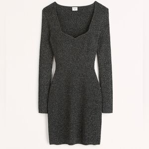 Abercrombie Long-Sleeve Corset Mini Sweater Dress